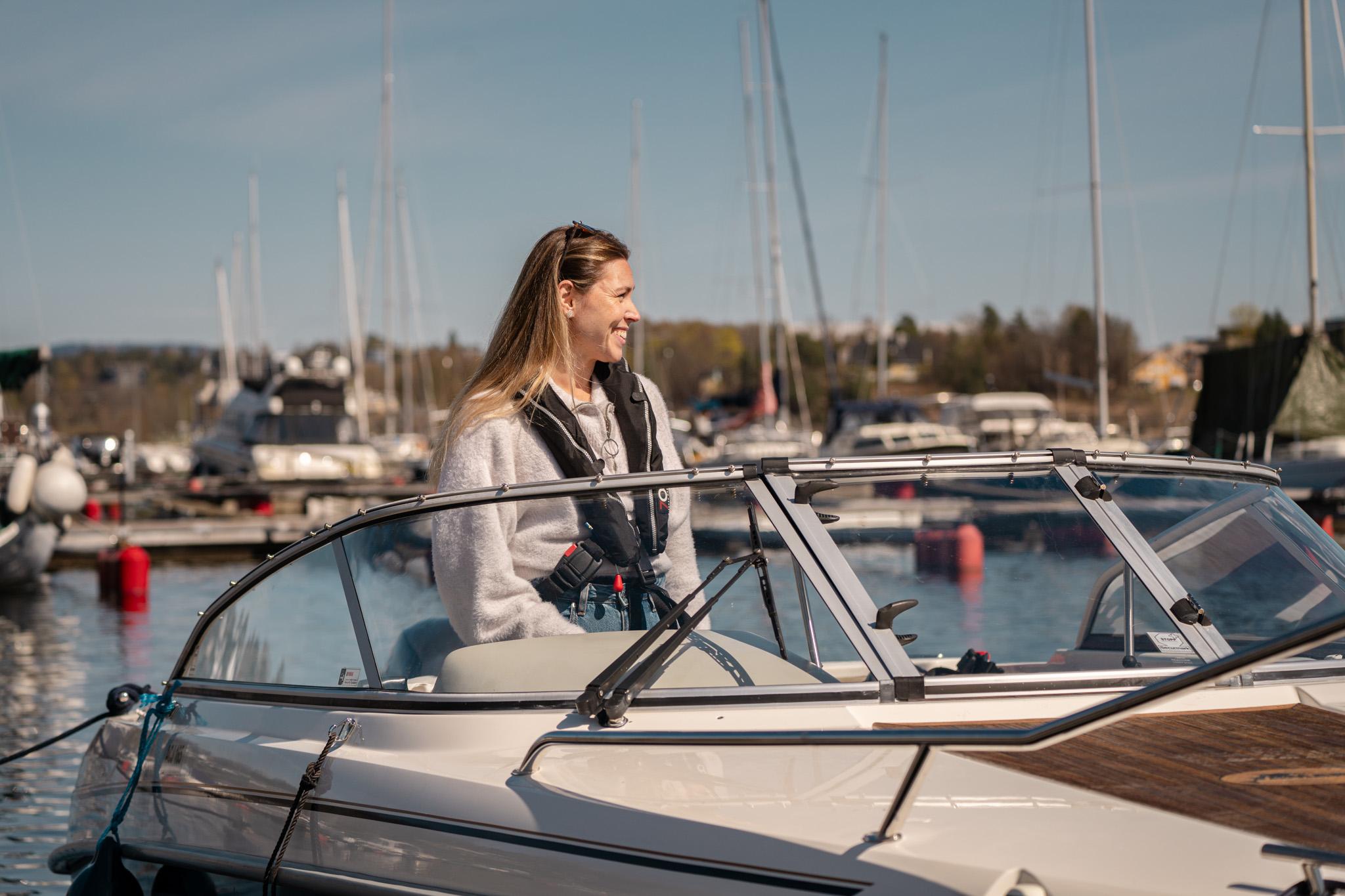 Girl in a boat