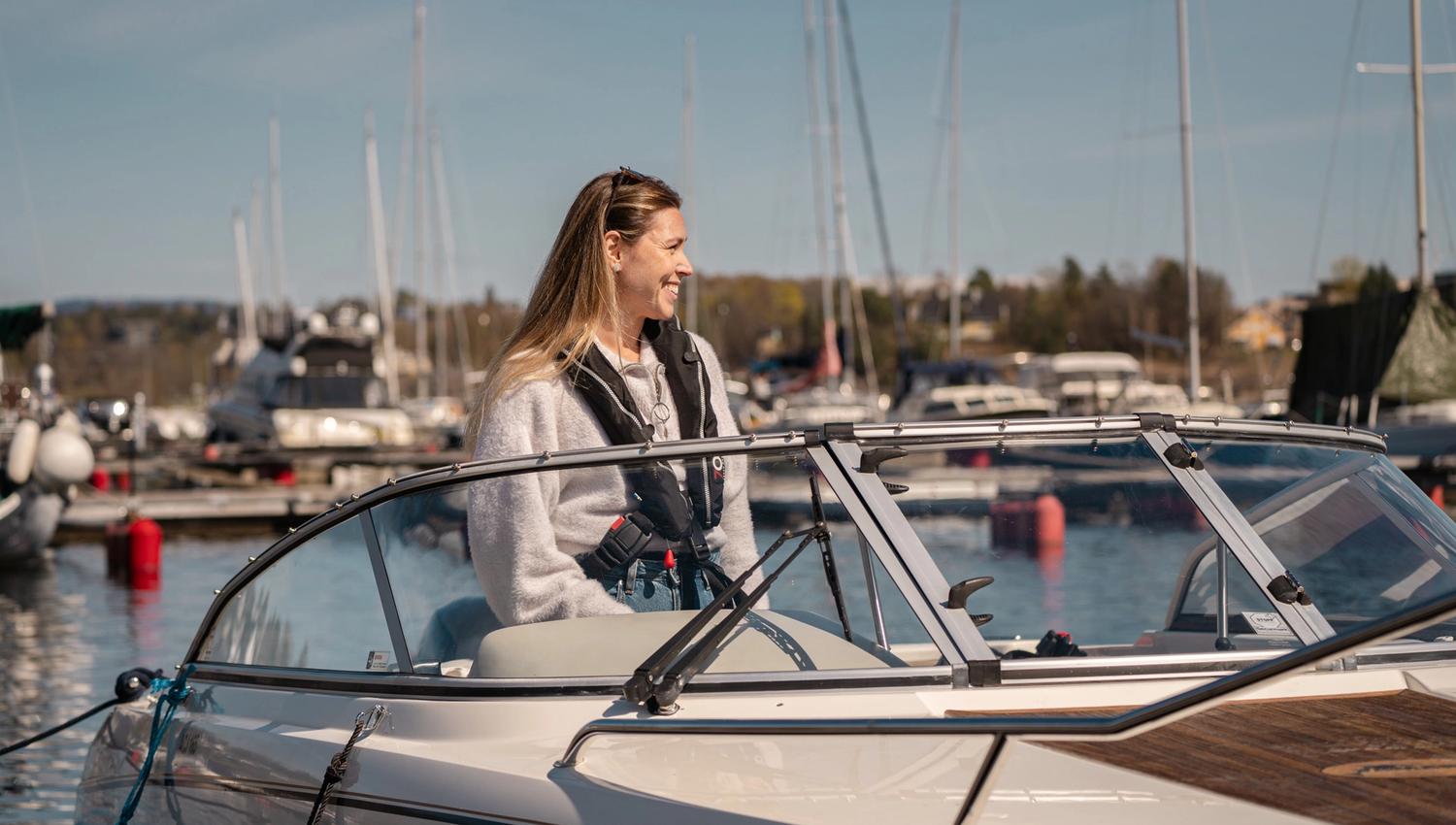Girl in a boat