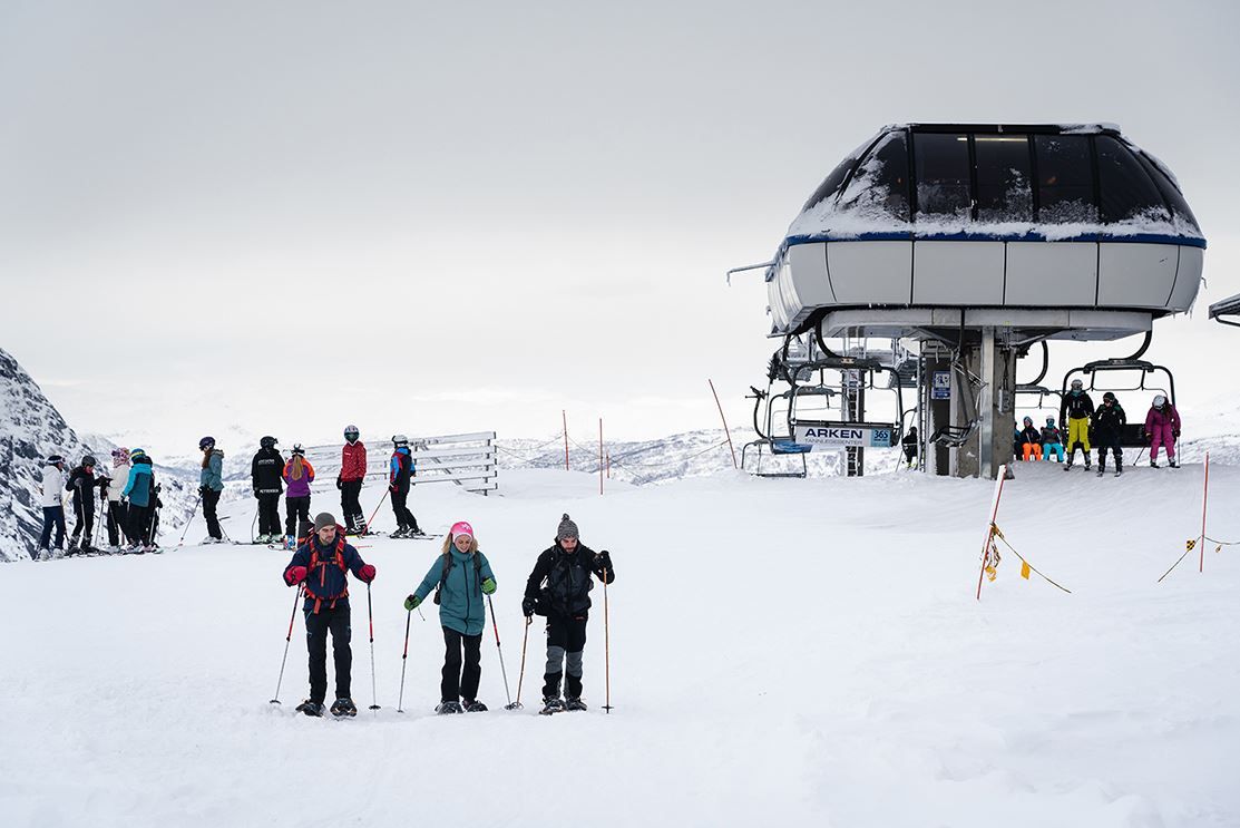 Snowshoeing at Hanguren