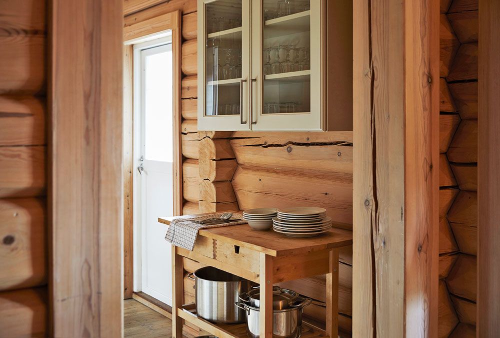 part of the kitchen in a cabin for Gaustablikk Fjellresort
