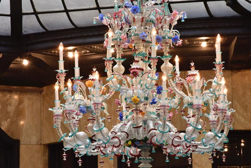colorful chandelier