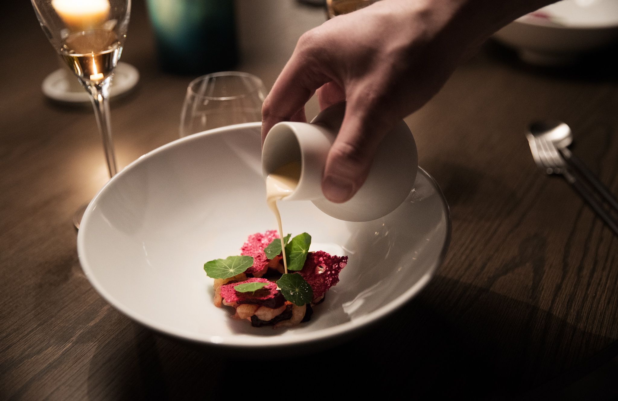 Detail of dish.