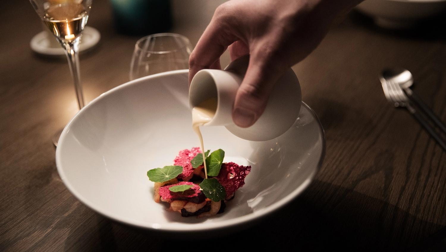 Detail of dish.