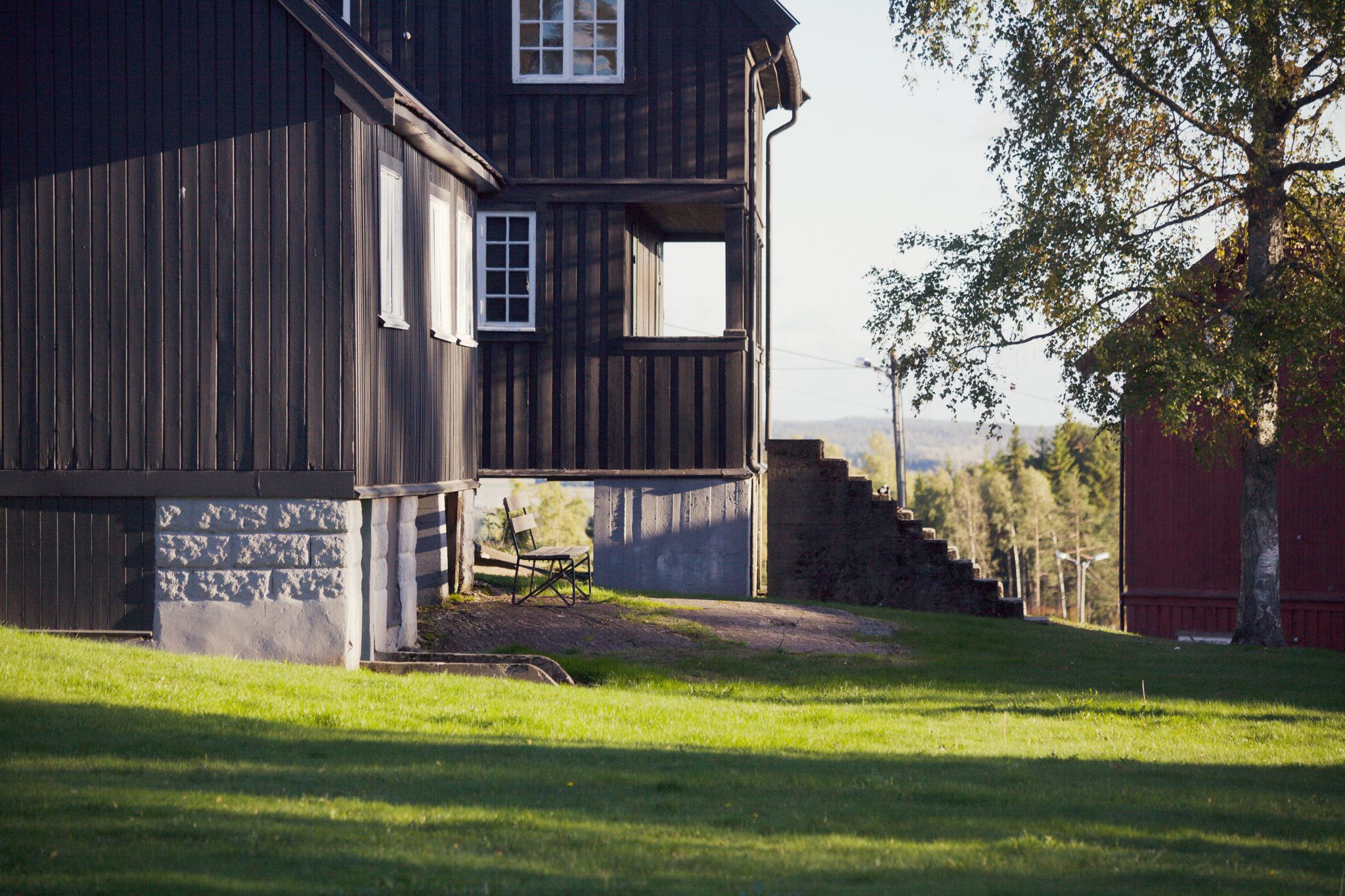 one of the buildings on the fort