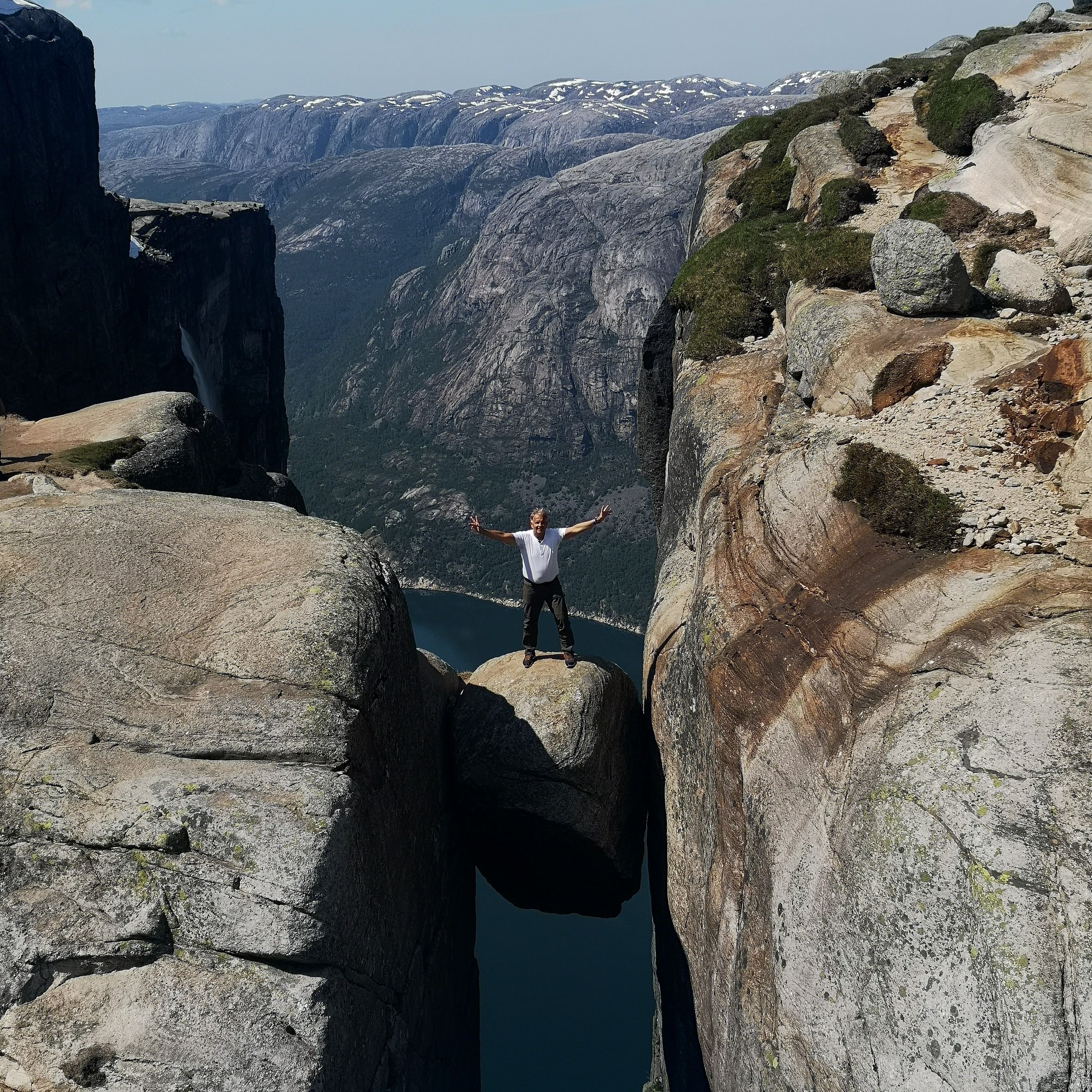 Kjeragbolten - are you taking the step onto the rock?