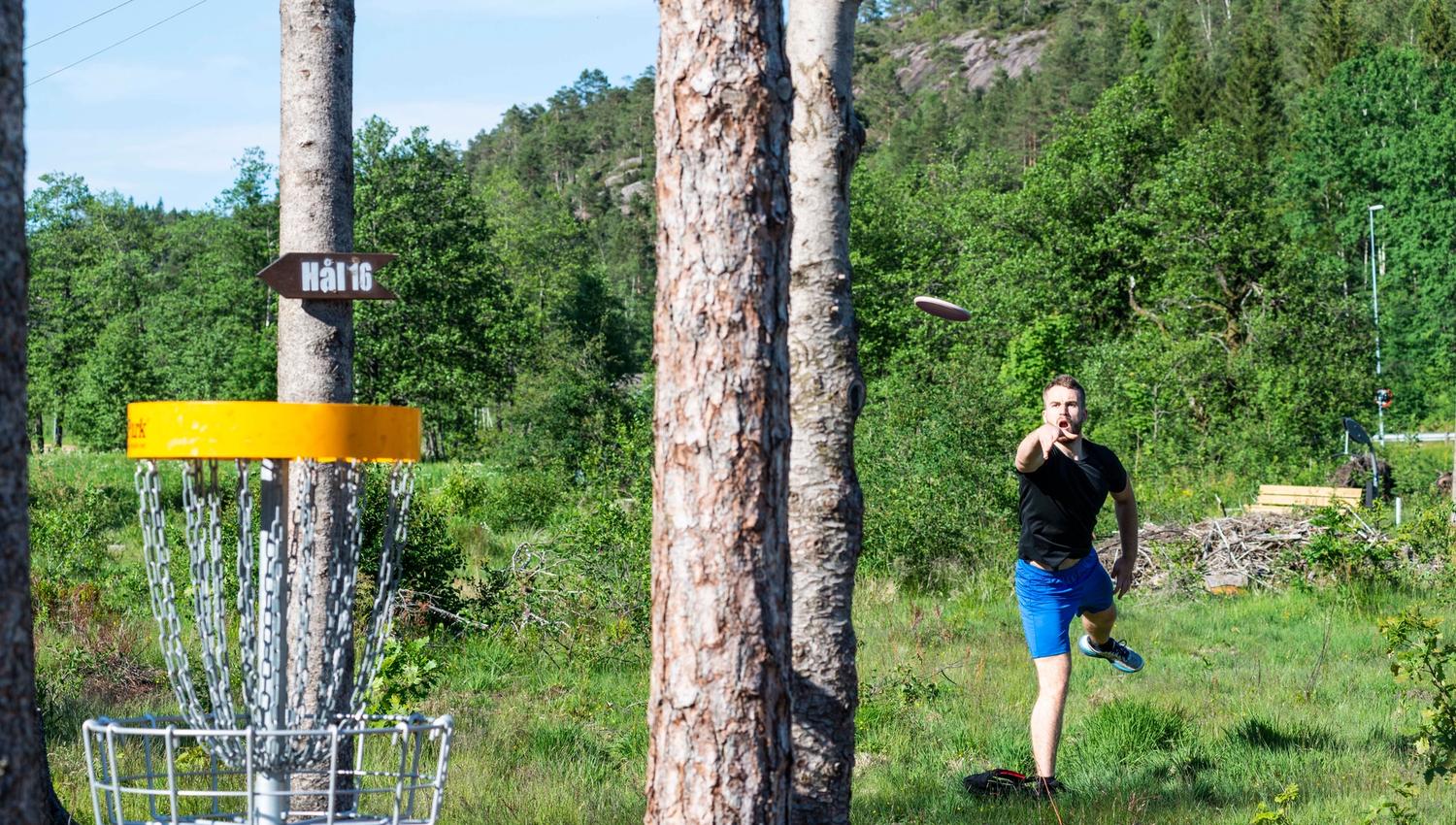 Frisbeegolf, Konsmoparken, Lyngdal