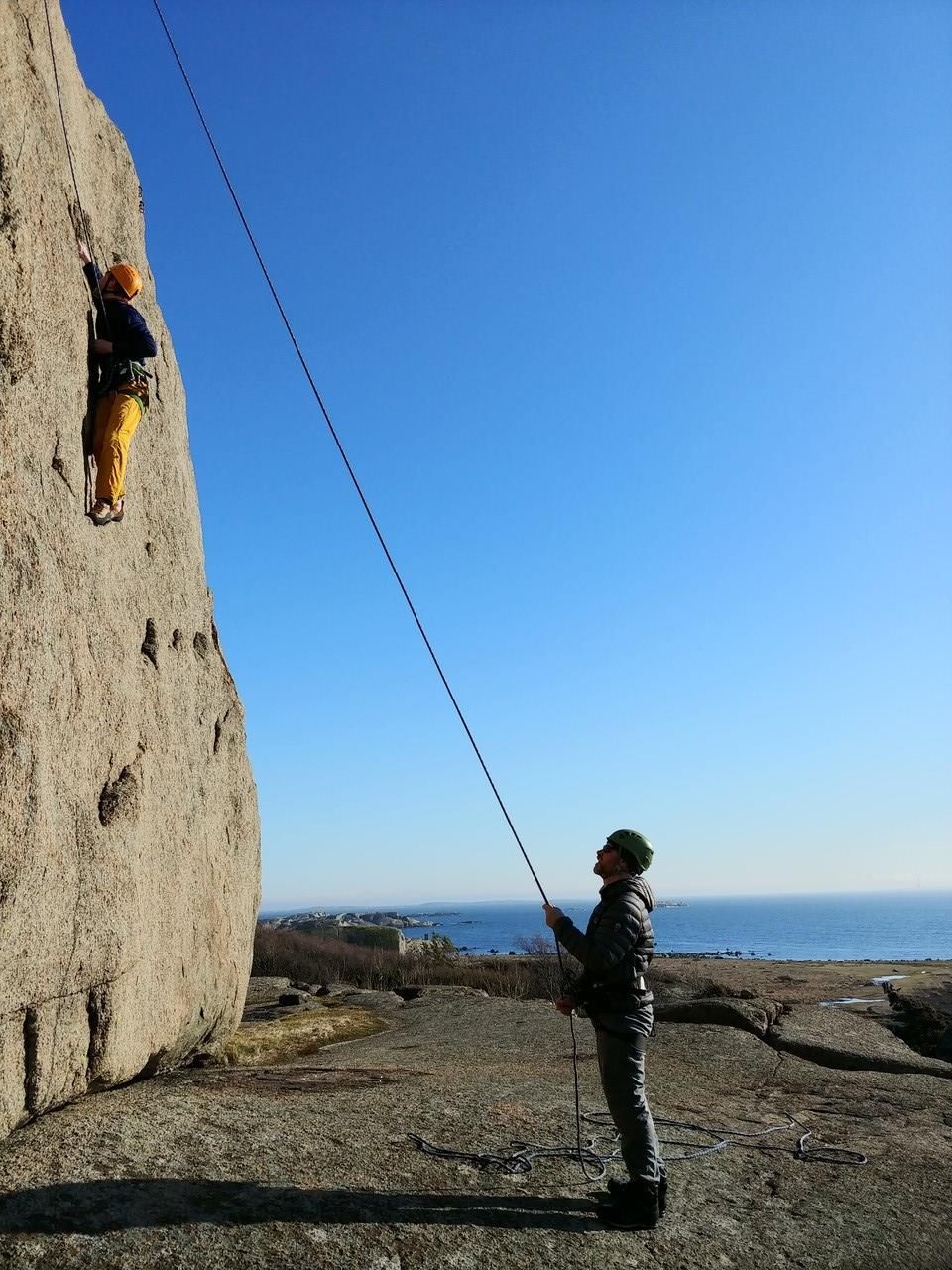 Rock climbing