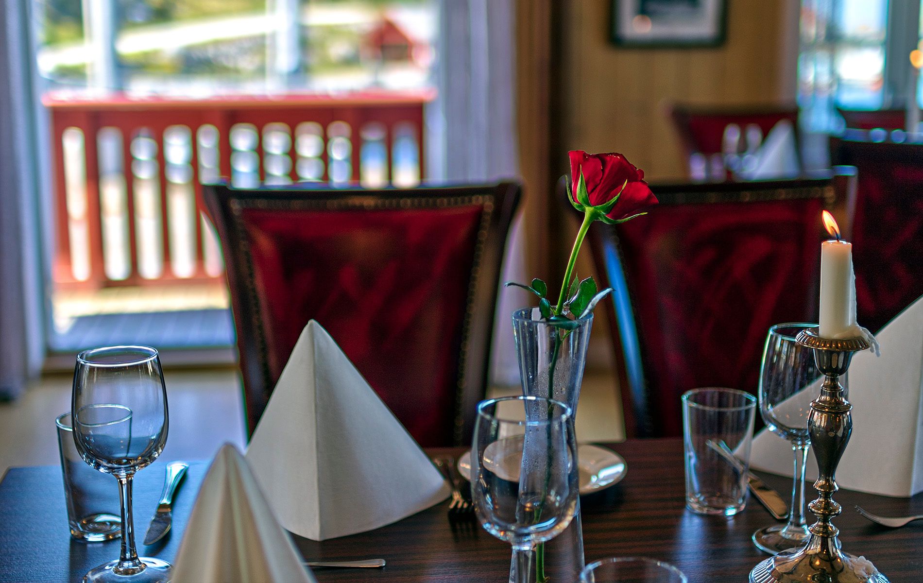 Koslig stemning i restauranten