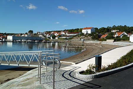 Kroksand badestrand på Hvaler, også kalt "bystranda"