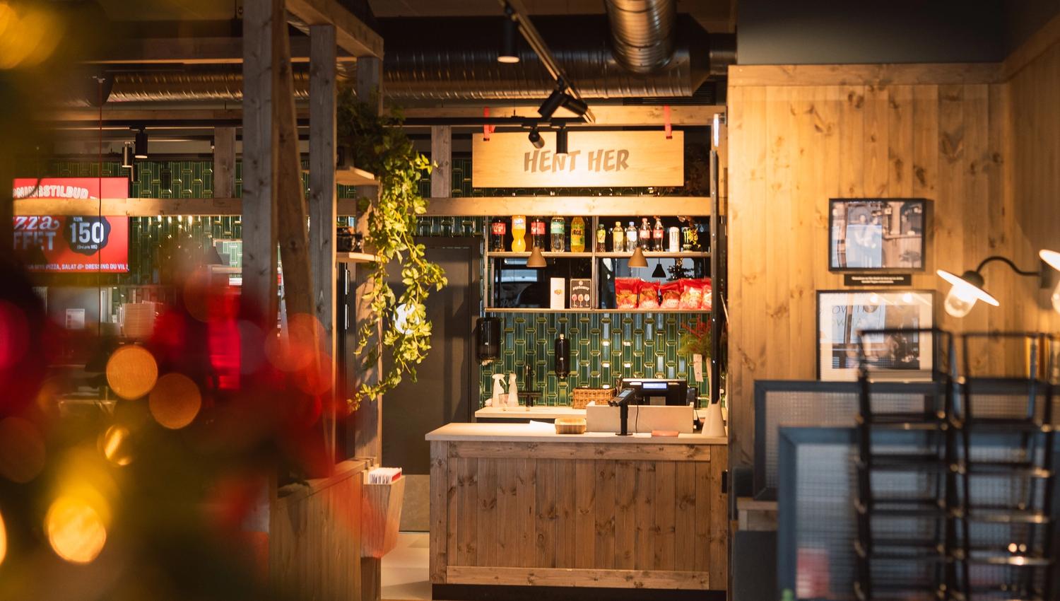 Peppes Pizza på Gjøvik. Interiør