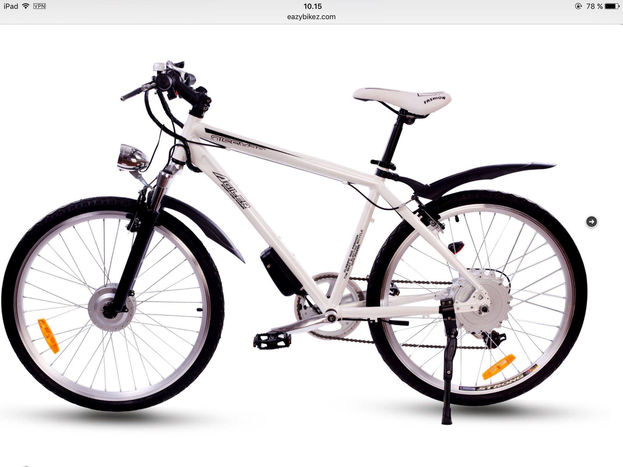 See Bergen from the seat of a bike with an El-bike