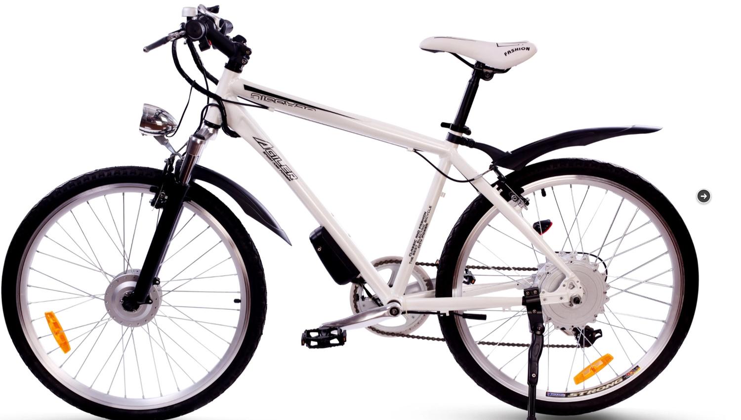 See Bergen from the seat of a bike with an El-bike