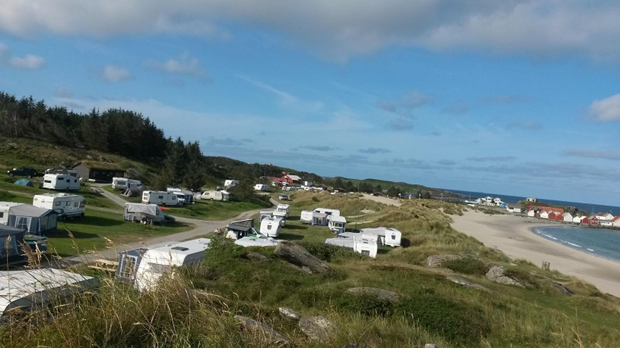 Picturesque beach camping at Ølberg Camping