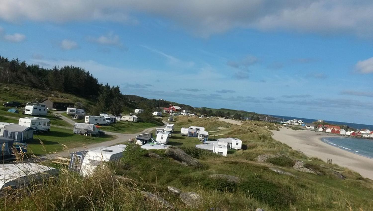 Picturesque beach camping at Ølberg Camping