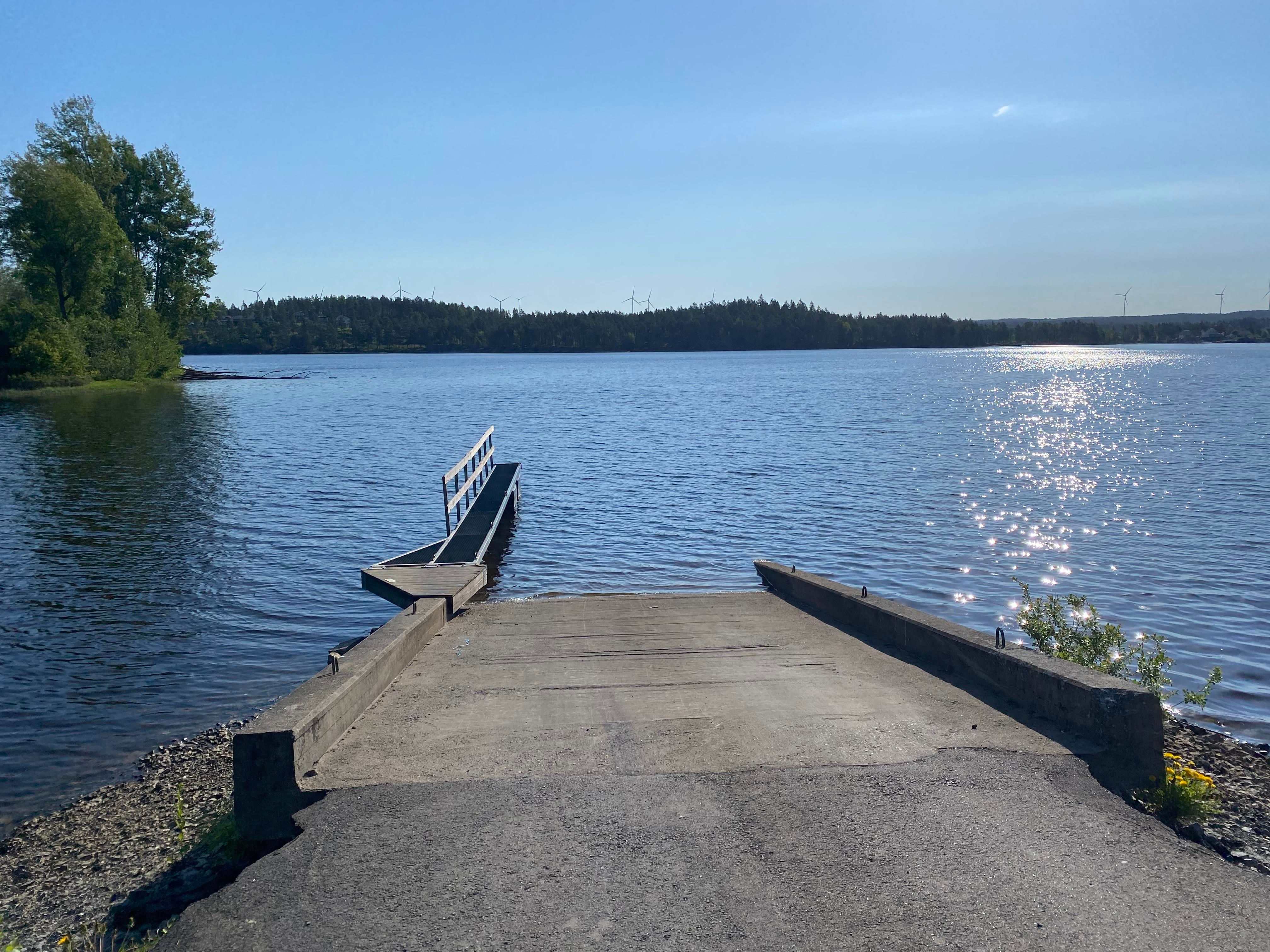 Betong båtutsettingplass i Ysterudvika, Ørje