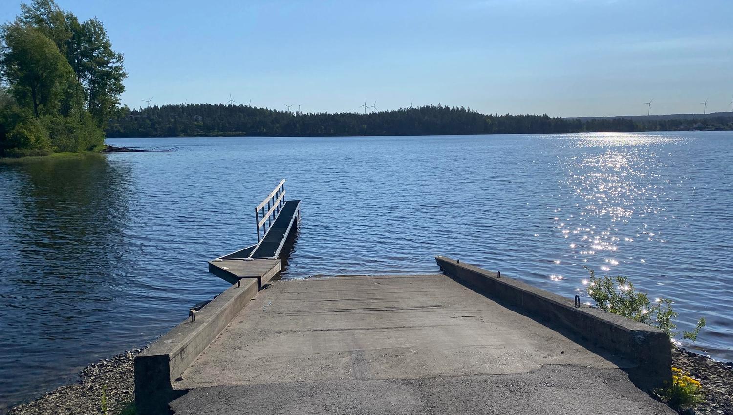 Betong båtutsettingplass i Ysterudvika, Ørje