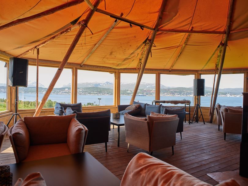Inside the lavvo tents