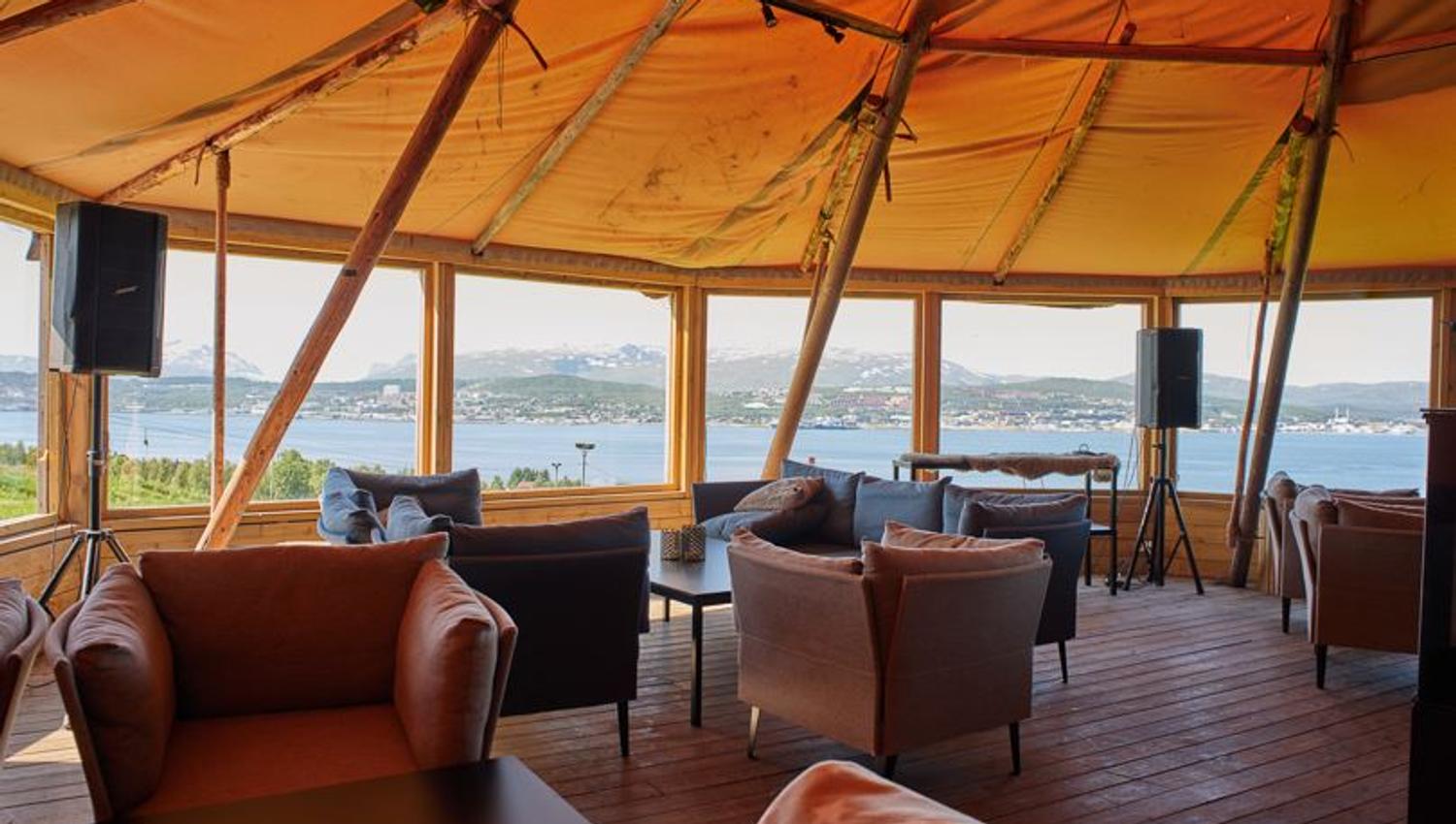 Inside the lavvo tents