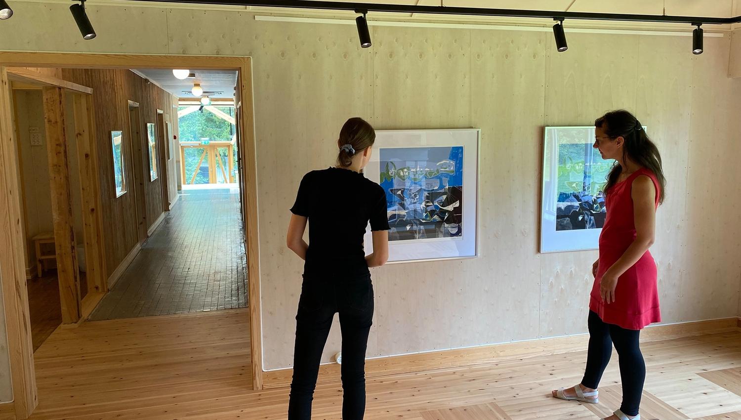 Håkon Bleken i kommandantboligen - Falstadsenteret - fra sommerutstillingen i 2021