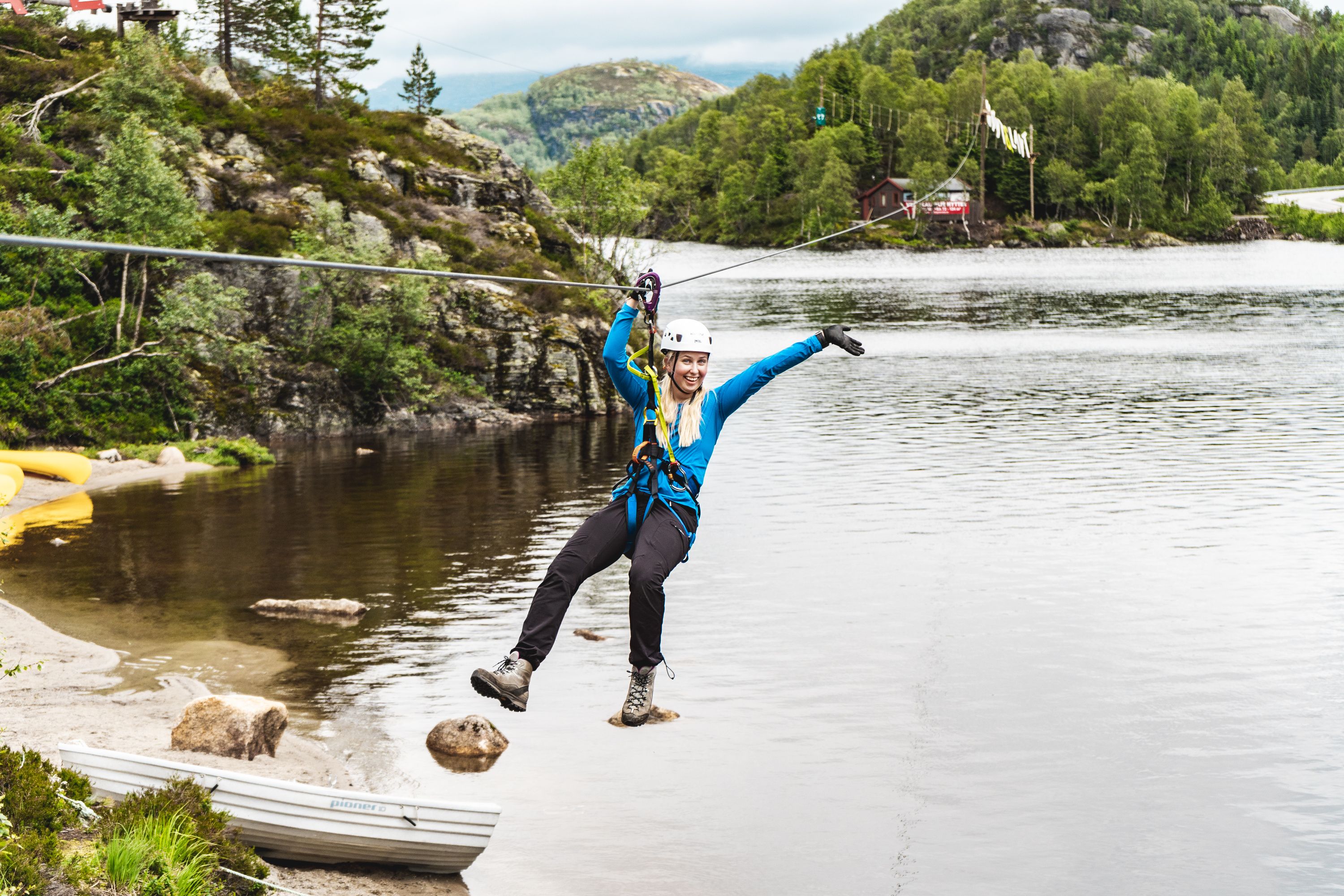 Zipline hos Sirdal Resort
