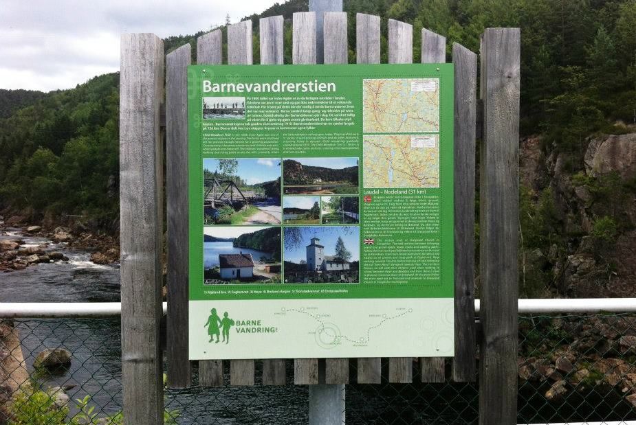 Bilde av skilt ved slutten av etappe 3