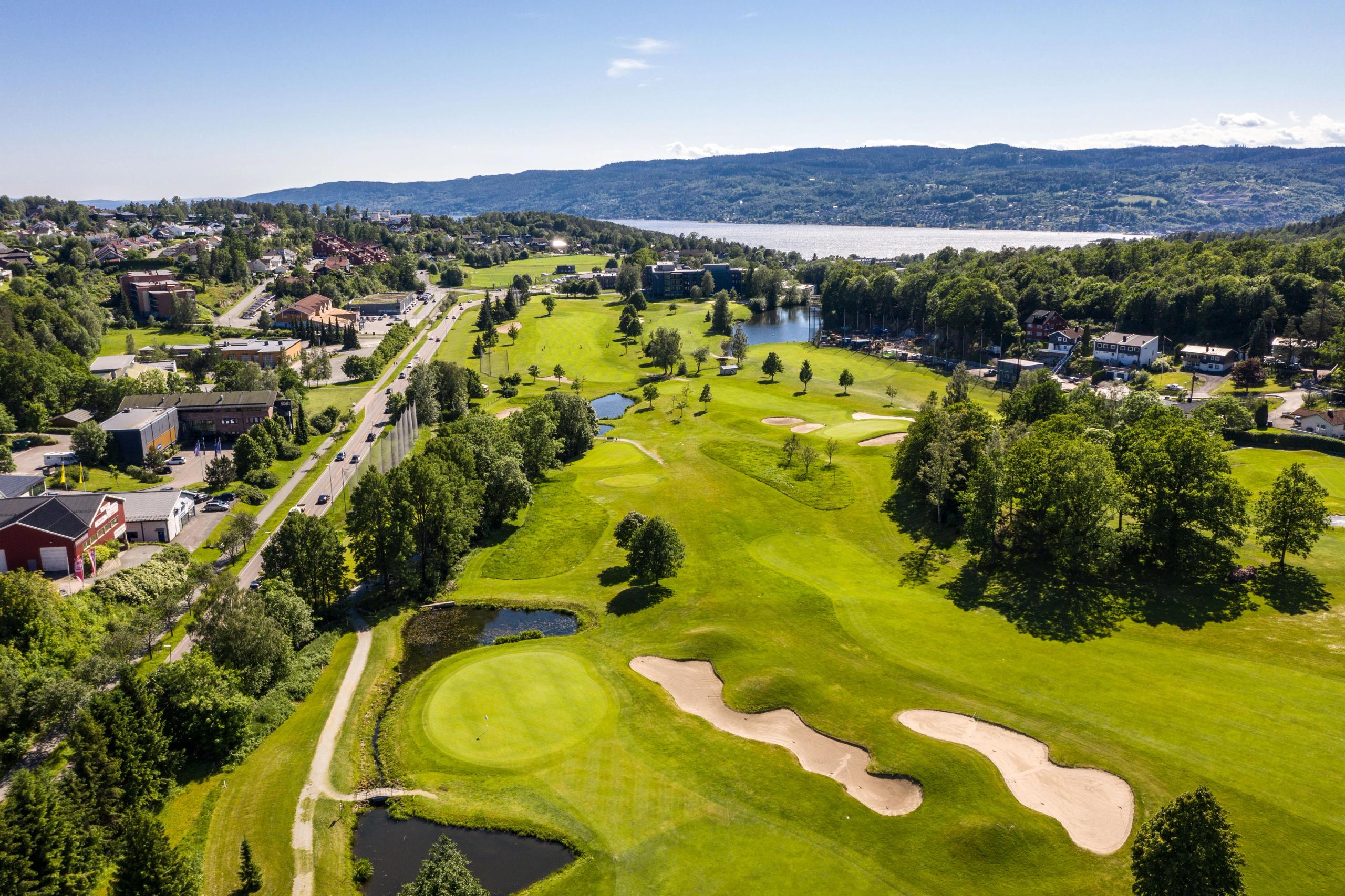 Golfbanen i Drøbak oversiktsbilde