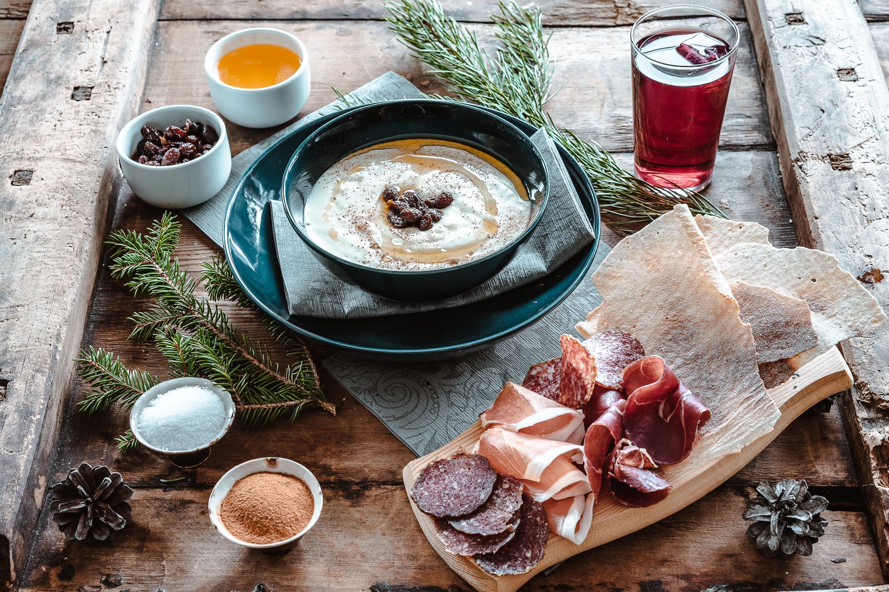 Rømmegrøt, Norwegian sour cream porridge and cured meats | Venabu Fjellhotell