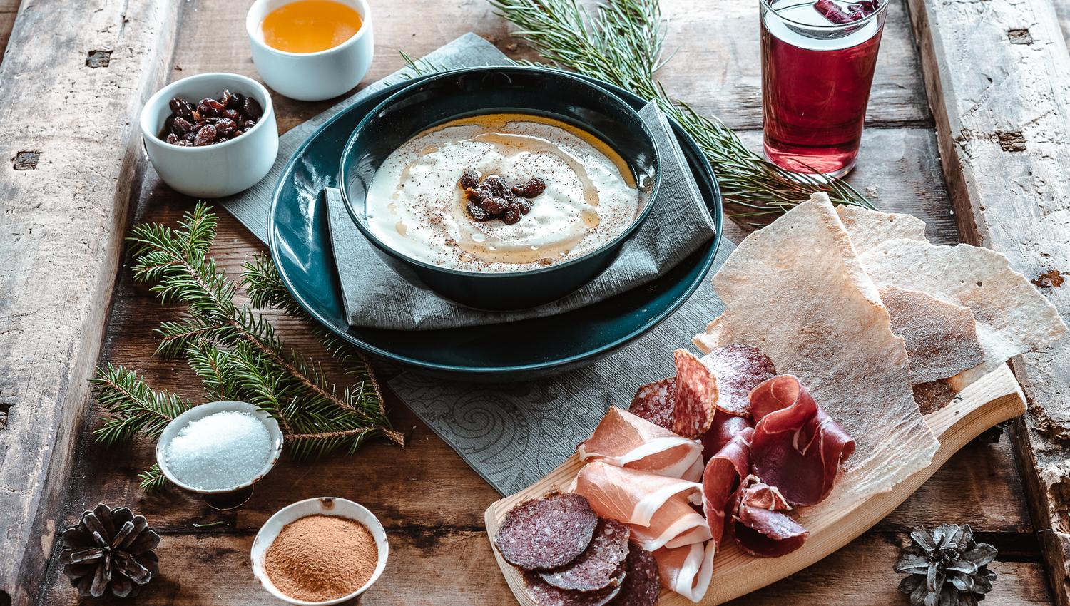 Rømmegrøt, Norwegian sour cream porridge and cured meats | Venabu Fjellhotell