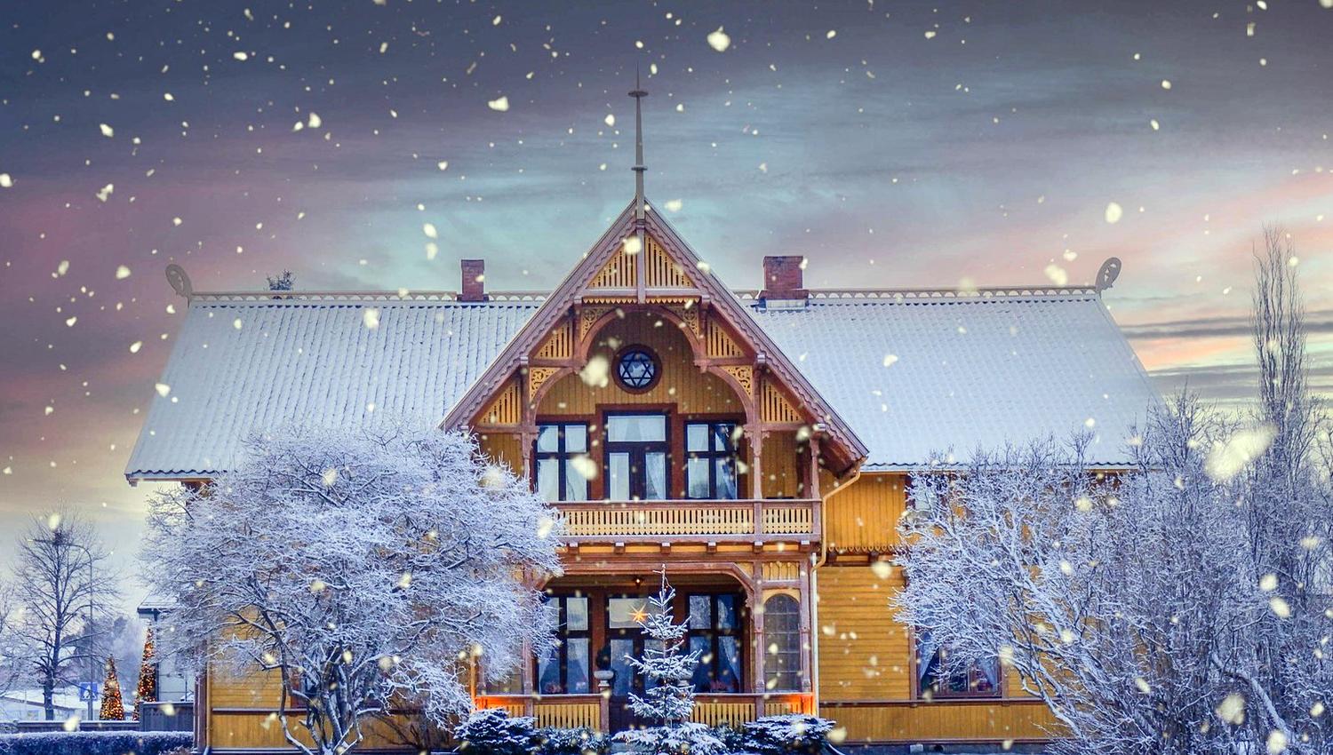 Negarden 1897 - Fasade vinter