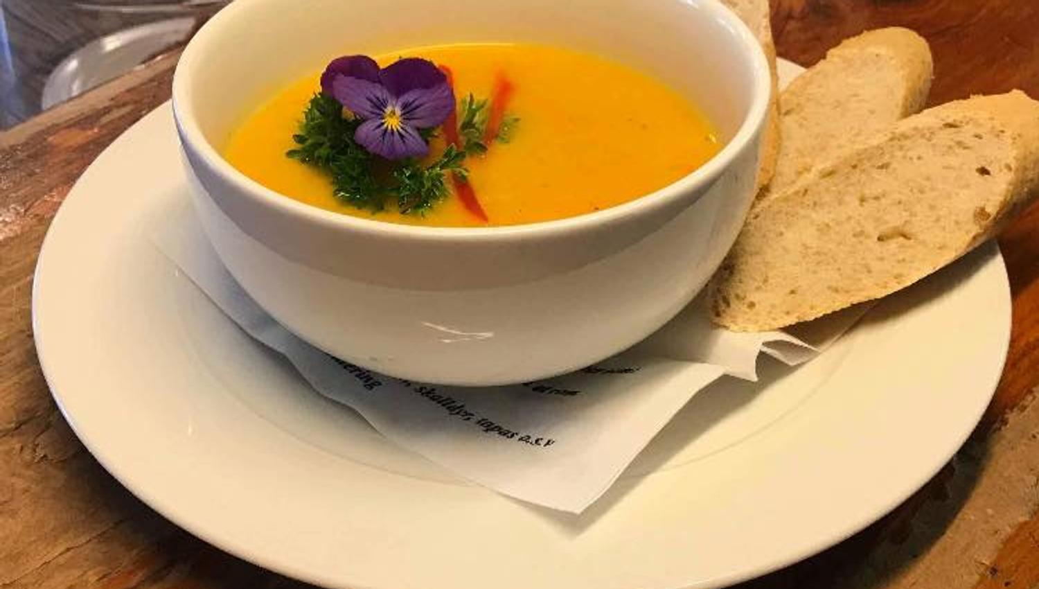 Soup and bread