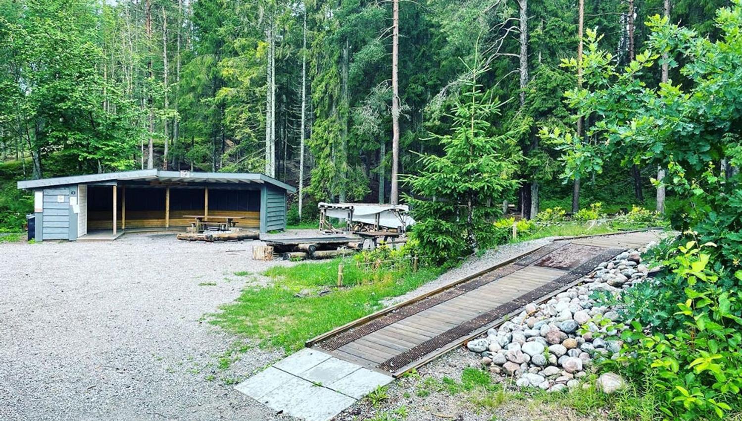 hiking trail that is adapted for wheelchair users at Skien leisure park