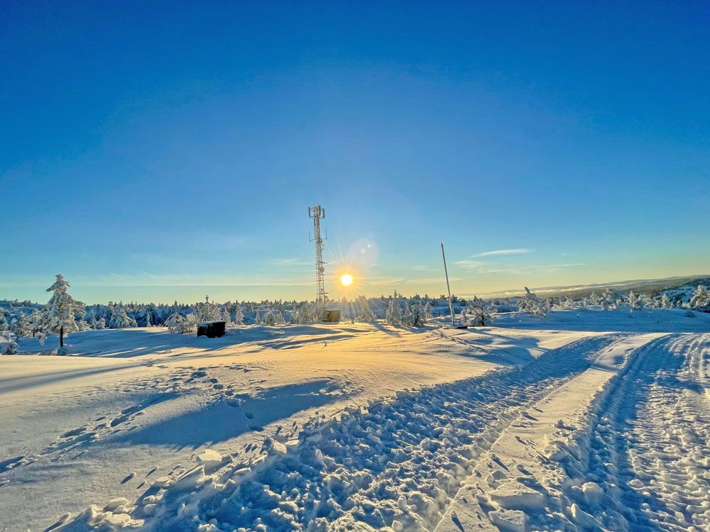 beautiful winter day at Gautefall