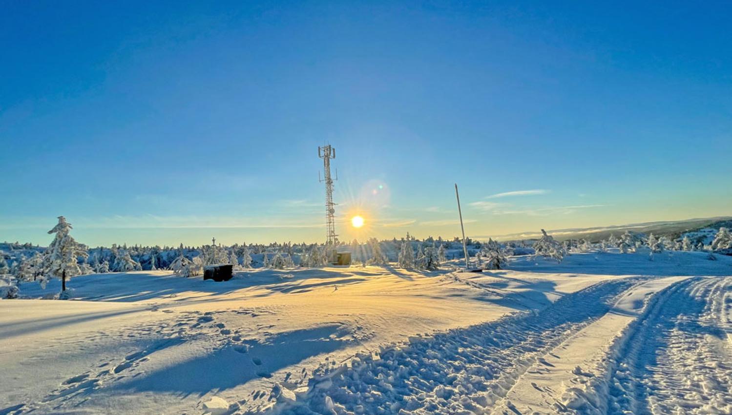 beautiful winter day at Gautefall