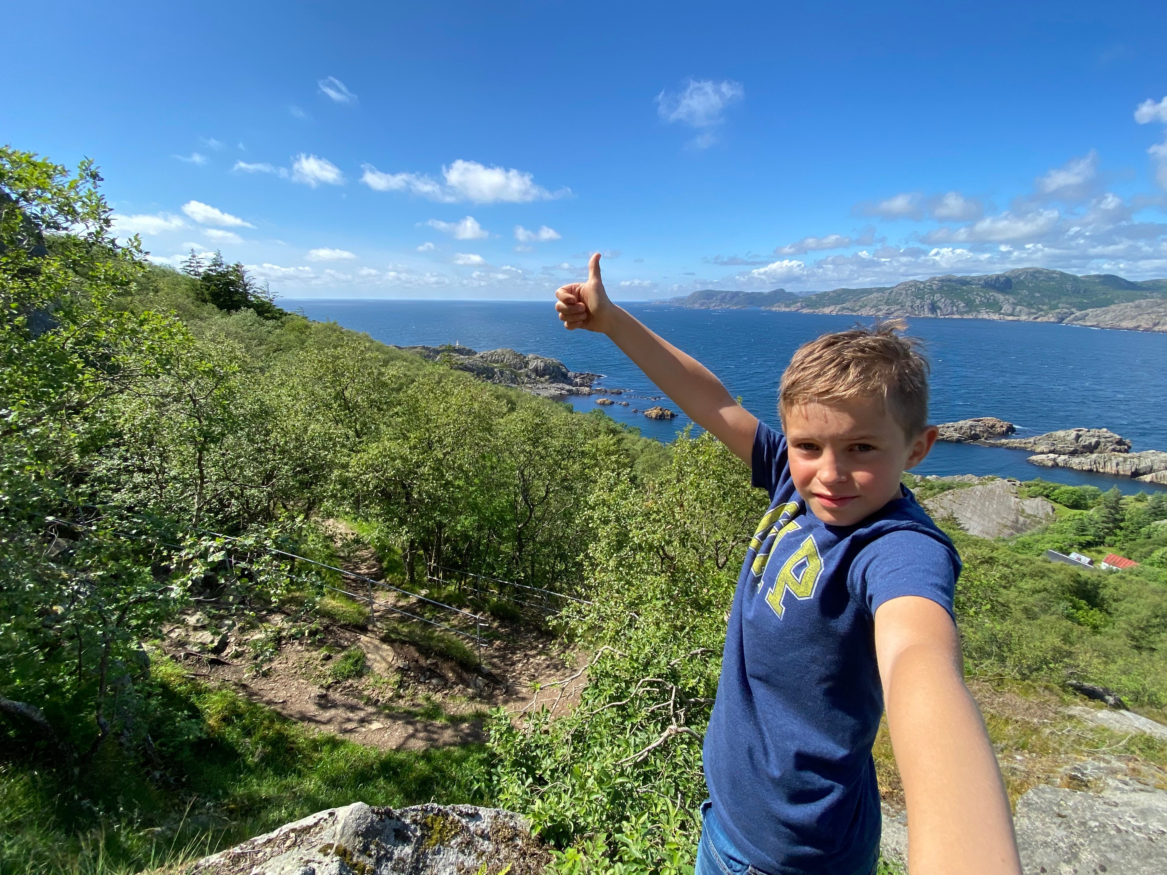 Utsiktspunkt mot Varnes fyr