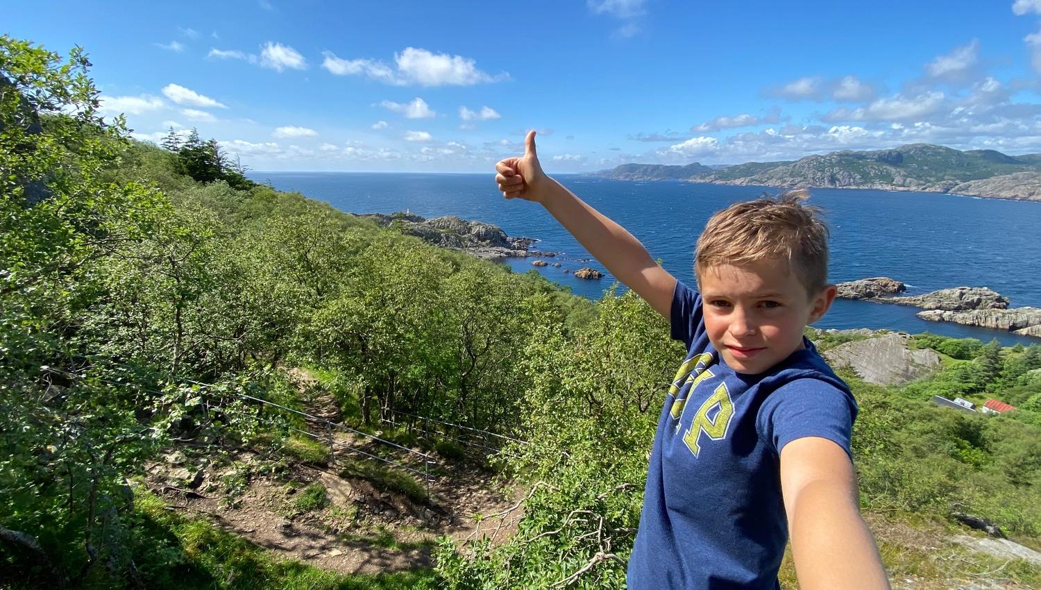 Utsiktspunkt mot Varnes fyr