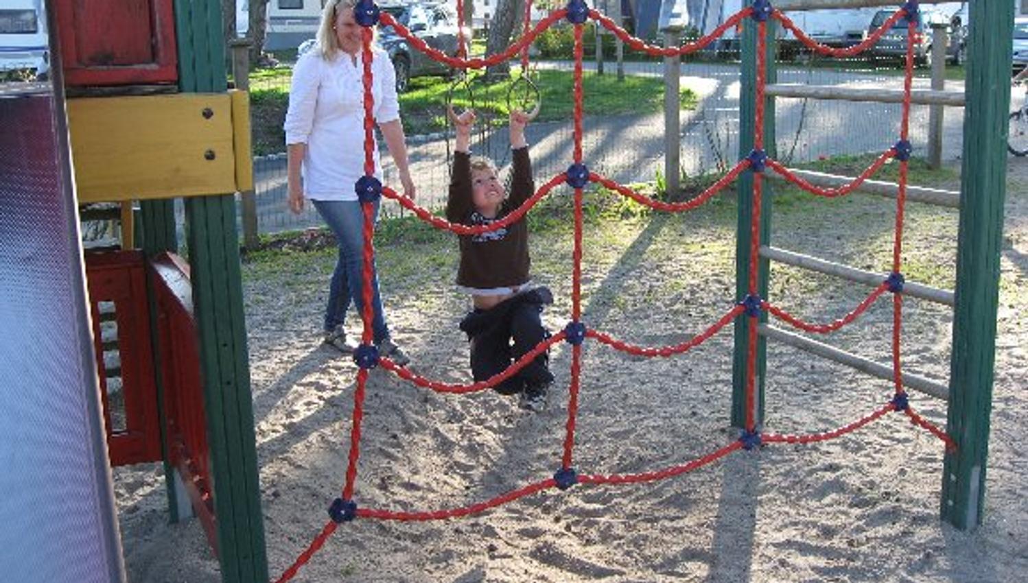 Children playing on the playground