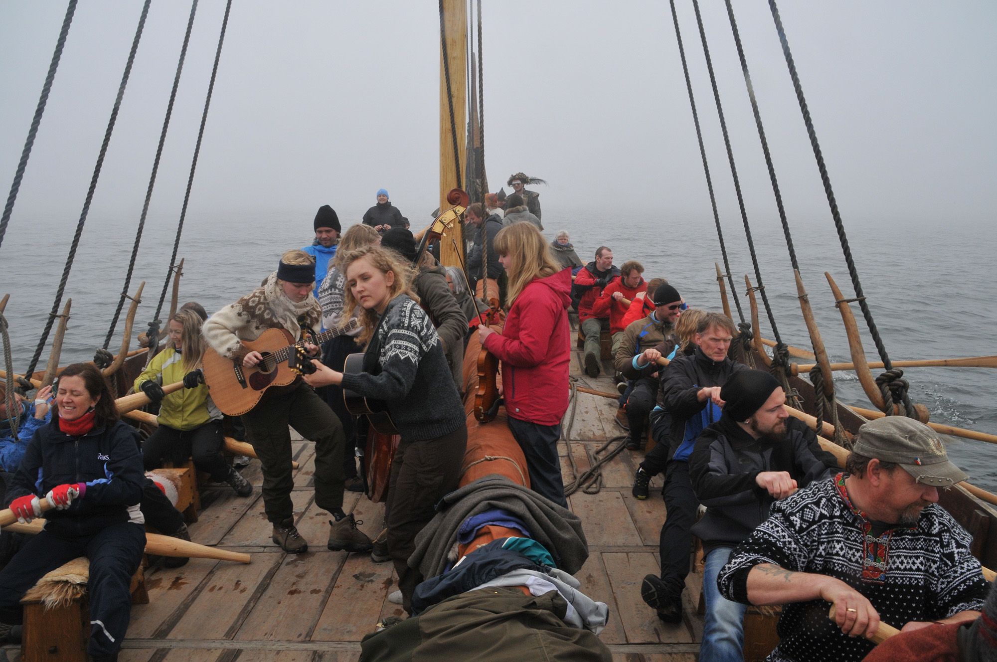 Skoleklasse på Vikingskipet Saga Oseberg