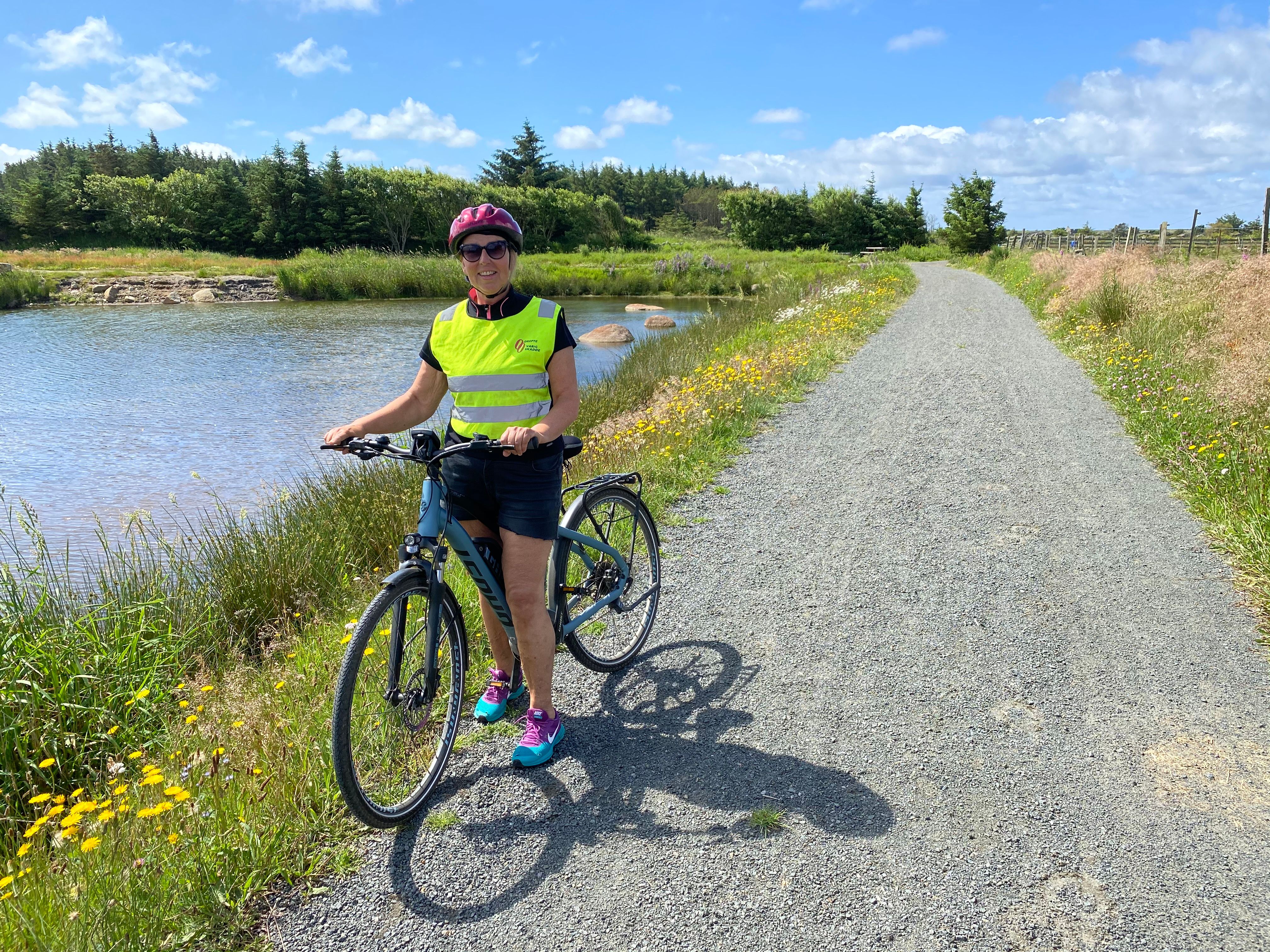 Syklist på Vita Velo Vest-Lista