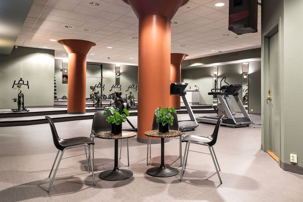 fitness room at Hotel Vic