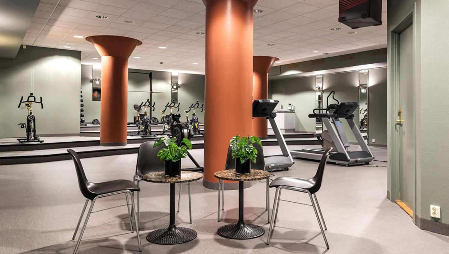 fitness room at Hotel Vic