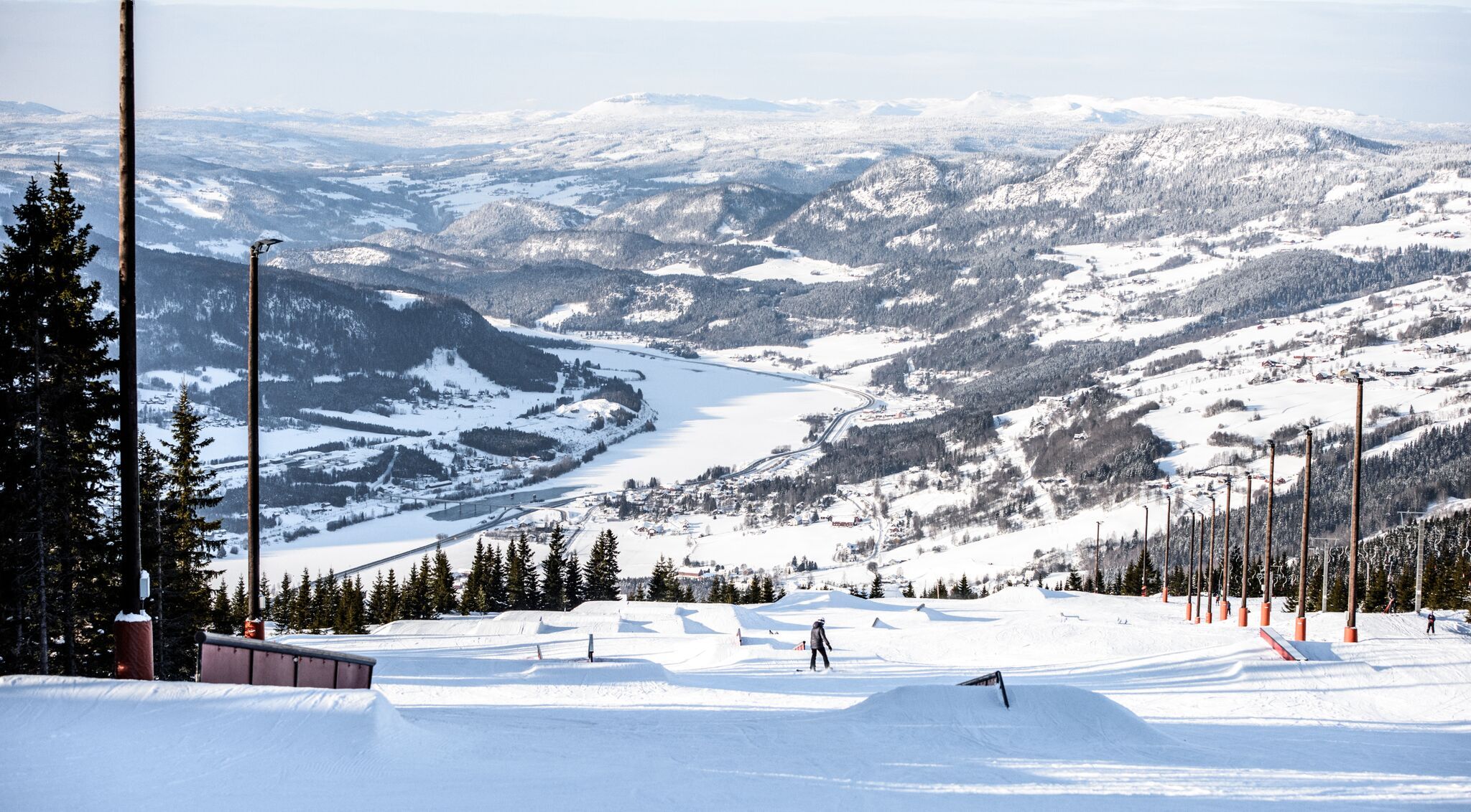 Hafjellparken with rails and jumps