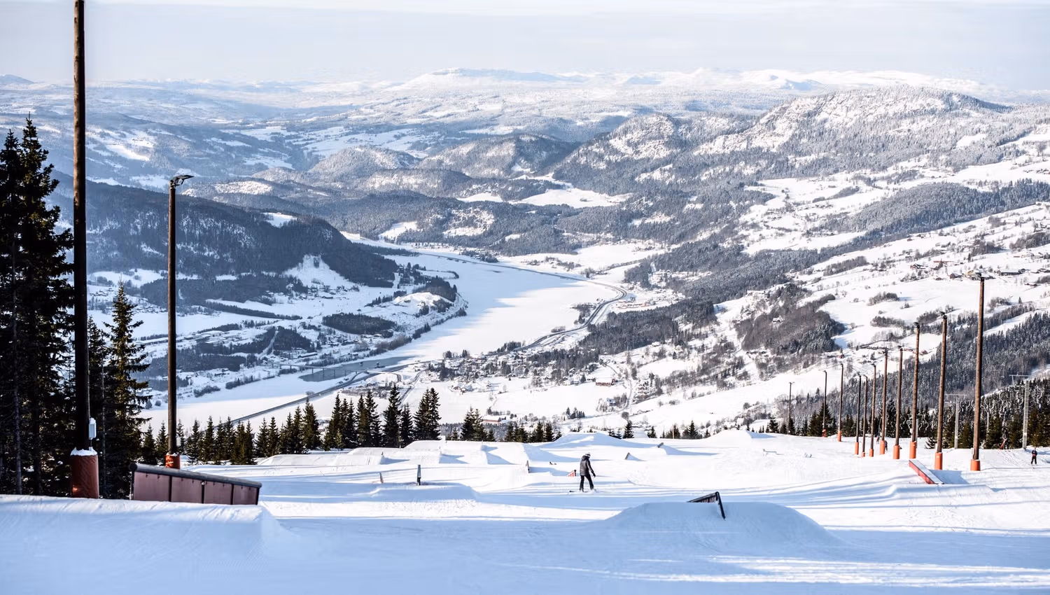 Hafjellparken with rails and jumps