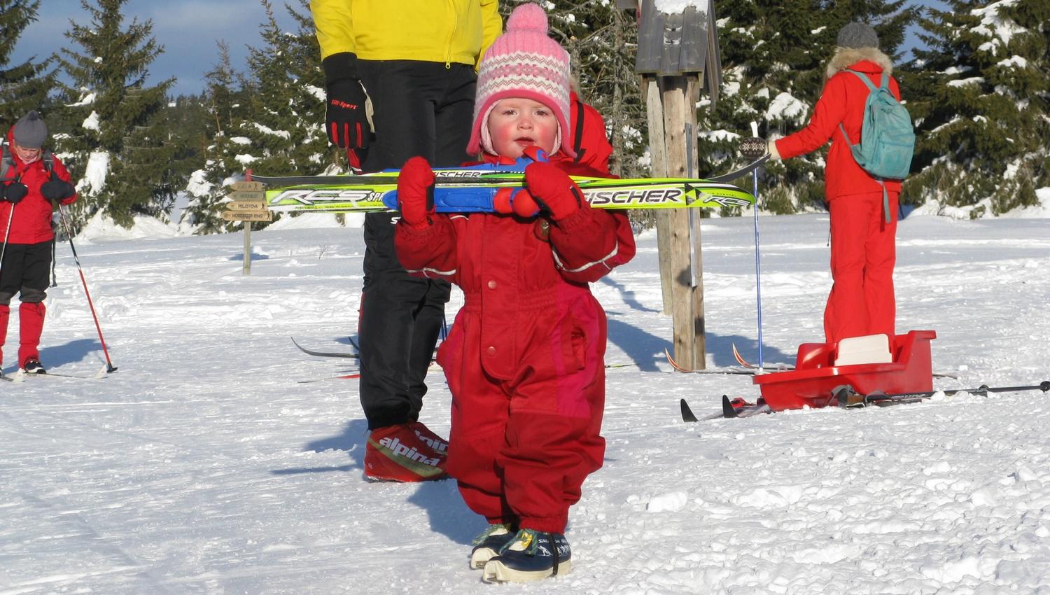 Tidlig krøkes på ski