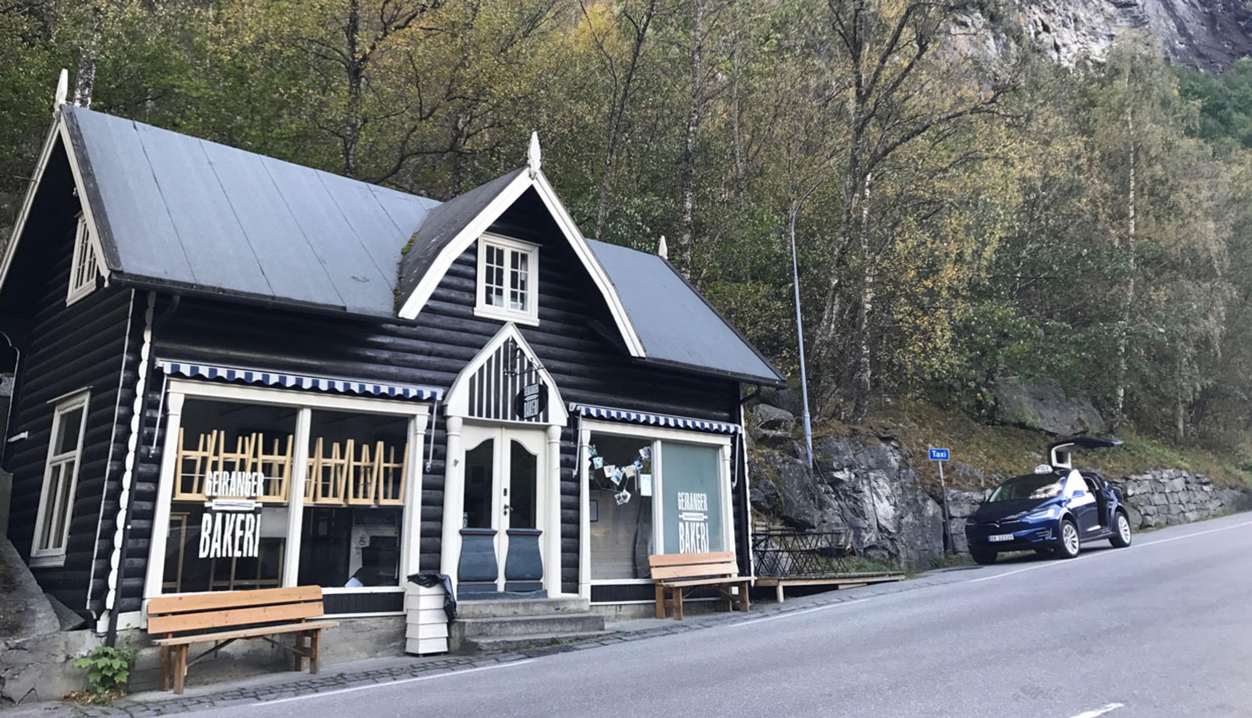 Tesla taxi Sightseeing Geiranger