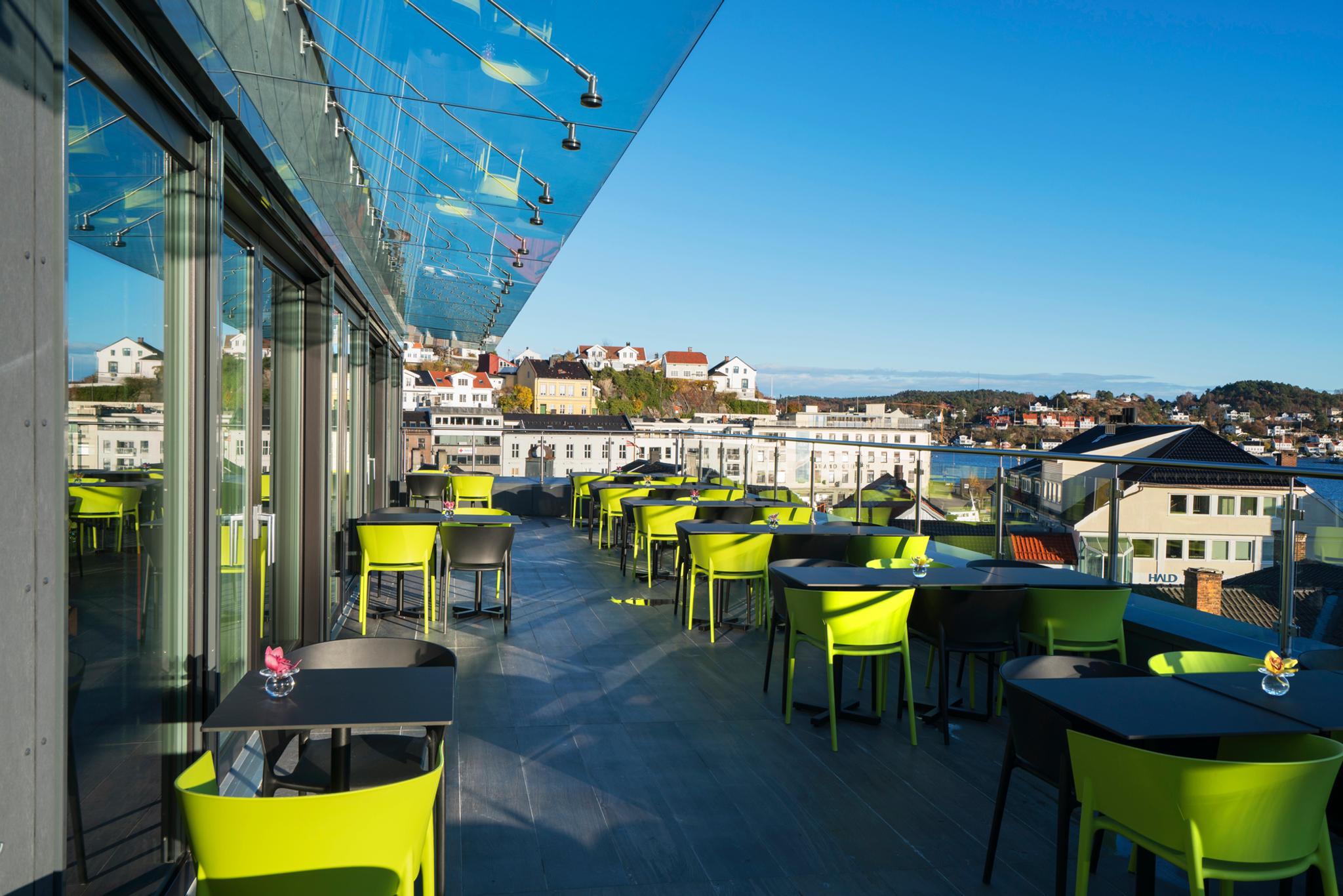 roof terrace Thon Hotel Arendal