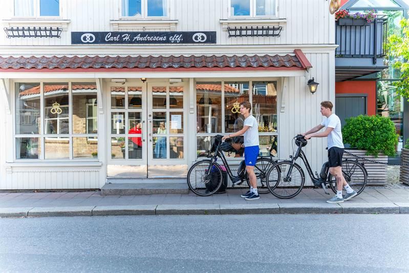 Syklister uten bakeri i Mysen