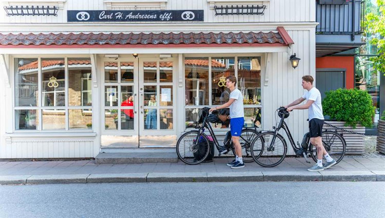 Syklister uten bakeri i Mysen
