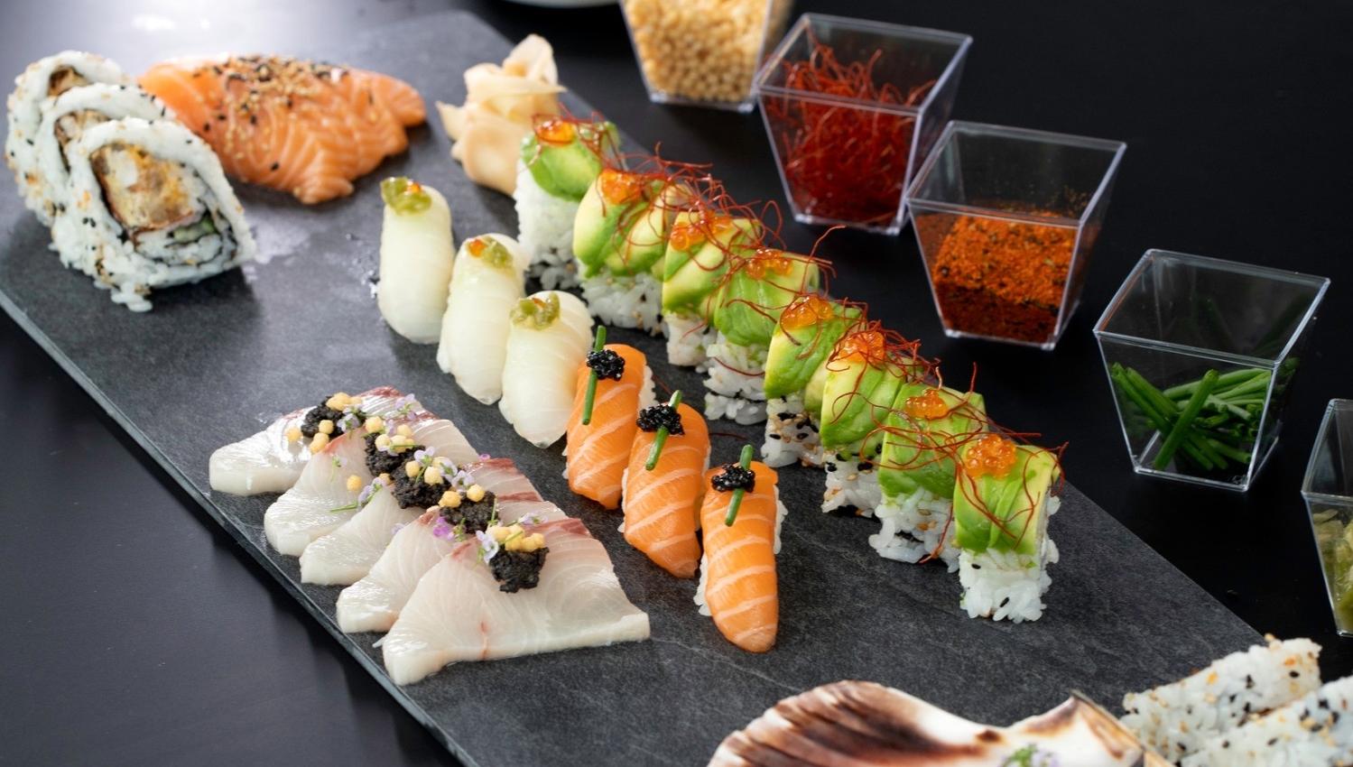 Lots of treats on the sushi menu!