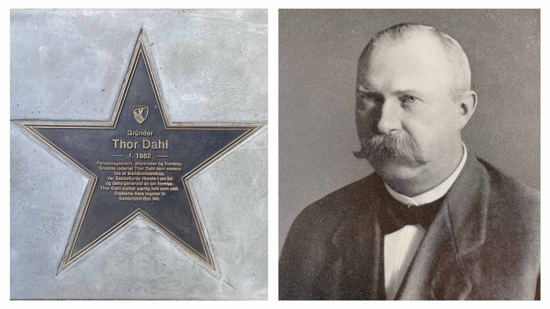 Thor Dahl og hans walk of fame stjerne