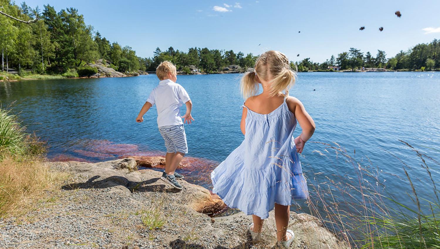 Barna leker i Barneheia